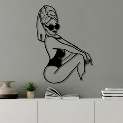 Atelier Del Sofa Zidna dekoracija Cool Woman, 50x70 cm, 1.5 mm, Crna