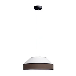 Luster na sajli MANISO 1xE27/60W/230V O 45 cm bela/smeđa