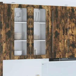 vidaXL Stenska kuhinjska omarica Dimljeni oreh 40 x 31 x 100 cm