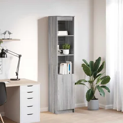 Visoka ploča siva Sonoma 37,5x35x180 cm izrađeno drvo