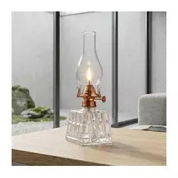 Brilagi - Petrolejska lampa MERLIN prozirna/bronzana/patinirana