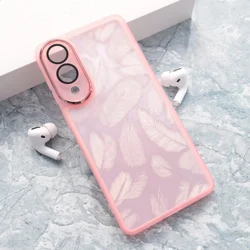 Maska Glitter Feather za Samsung S25 Edge roze