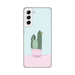 TELEMPIRE Silikonska maska Print za Samsung G990 Galaxy S21 FE Cactus šarena