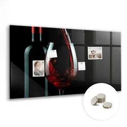 tulup.si Magnetna tabla Steklenico vina 120x60 cm