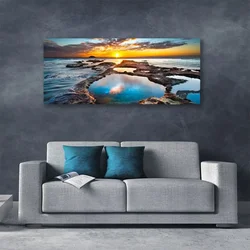 tulup.si Slika na platnu Sea sun landscape 140x70 cm