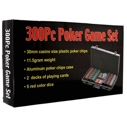Teddies Poker set s kartama i kockama, u aluminijskom kućištu, 40 x 24 x 8 cm, 300/1