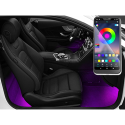 Tracer RGB LED svjetlo za automobil, Bluetooth - RGB CAR LIGHTING, Crno