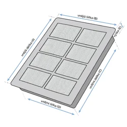 VACS Hepa filter BOSCH BGL25MON2 - 2 kom
