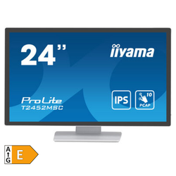 IIYAMA ProLite T2452MSC-W1 60,5 cm (23,8") FHD IPS LED zvučnici osjetljivi na dodir, bijeli interaktivni zaslon