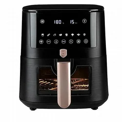 Berlinger Haus Friteza na vruć vazduh sa prozorom Black Rose Collection BH-9604, 8L, Crna