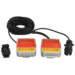 Svjetla za prikolicu 2 kom crvena 10,5 x 7,5 x 10 cm 12 V LED