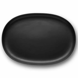 Servirni krožnik NORDIC KITCHEN, 36 cm, črna, lončevina, Eva Solo
