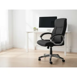 Proizvod sa nedostatkom - OUTLET - Kancelarijska fotelja 611382 Crni stof 650x720x1110(1210)mm ( 755-840 )