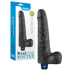 10” REAL SOFTEE Rechargeable Vibrating Dildo