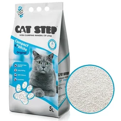 Cat Step Mineralna mačja stelja Compact WhiteOriginal, 5 l