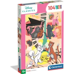 Clementoni 104-delna sestavljanka. Super barvita. Aristocats.
