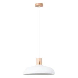 Sollux SL.1323 - Luster INDY na sajli 1xE27/15W/230V O 38 cm bela