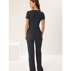 Trendyol Milla ženski set top i donji deo Twoss25Au00047, antracit-siva
