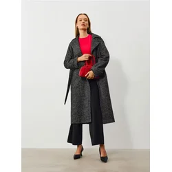 Sinsay - Wide leg pantalone sa svetlucavim prugama - crno