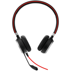 JABRA EVOLVE 40 UC Stereo USB Headband, Noise cancelling, USB and 3.5 jack connectivity, with mute-button and volume control on the cord, Busylight ,