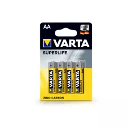 VARTA Superlife AA 1.5V R6P SUPER HEAVY DUTY, PAK4 CK, Cink-karbon baterije