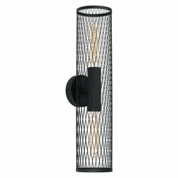 EGLO Plafonjera REDCLIFFE 2xE27 54 cm crna rešetka 43535