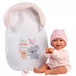 Llorens: Chloe 38 cm jokajoča lutka s spalno vrečo