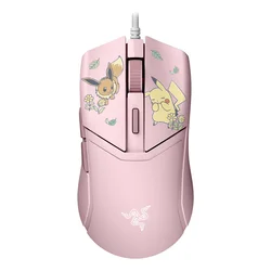 Razer Cobra - Pikachu & Eevee Edition miška, gaming, USB, 8500 DPI, roza