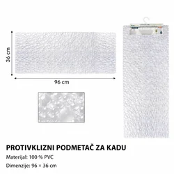 KMT Prostirka za kadu, Bela