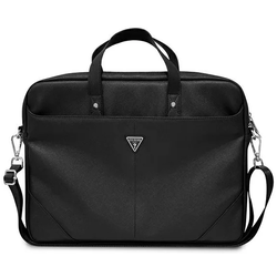 Guess Torba GUCB15PSATLK 16  black Saffiano Hot Stamp Triangle Logo (GUCB15PSATLK)