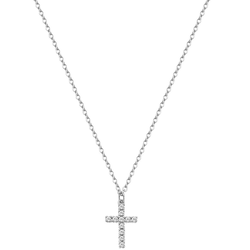 Ogrlica Small Cross - Srebrna KP35479