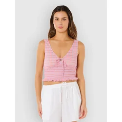 Rip Curl Paradise Check Tank Top pink