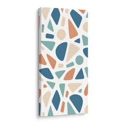Slika geometrijski mozaik v pastelnih tonih - 30x60