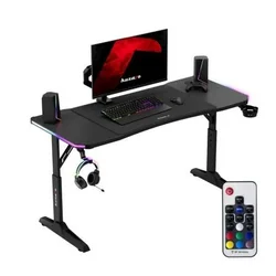 Huzaro - Hero 3.6 Crni RGB Podesivi Gaming sto 140x60cm