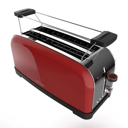 Cecotec Toastin' time 1500 Rdeči opekač kruha