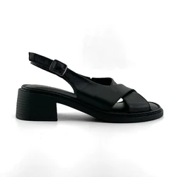 Mona Shoes Ženske sandale, Soft uložak, Kožne, Crne