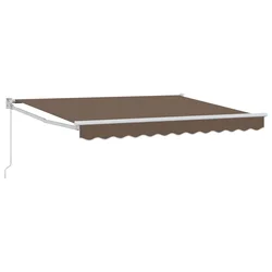Povlačivi tende Sivosmeđa 3 x 2,5 m 100% Poliester i Aluminij
