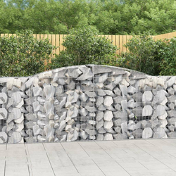Lučne gabionske košare 15kom 400x50x100/120cm pocinčano željezo