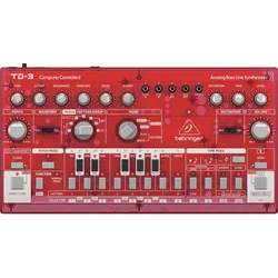 Behringer TD-3 Synthesizer Transparent Red (Kot novo)