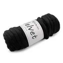 Preja Marshmallow debel žamet O10 mm 500 g - (035) črna