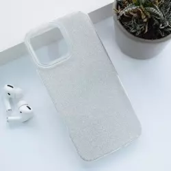 Maska Crystal Dust za iPhone 16 Pro srebrna