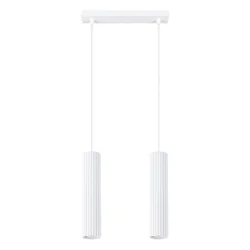 Sollux SL.1536 - Luster na sajli KARBON 2xGU10/10W/230V beli