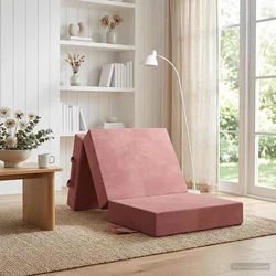 Sofa na razvlačenje 75 x 67 x 45 cm Ružičasta