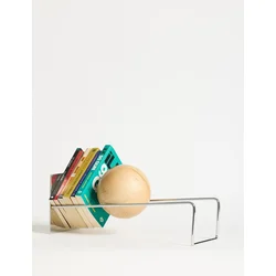 Hanah Home Držač za knjige Toke 16.5 x 18 x 49 cm, Srebrne boje