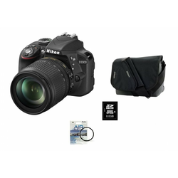 NIKON digitalni fotoaparat D3300 komplet z 18-105VR + fatbox + filter UV 67 mm