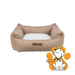 Trixie Bed Farello 100x70cm, Krem-Beli Kockasti Krevet Za Veće Pse