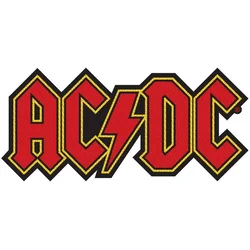 AC/DC Logo Cut-Out Sew-On Patch