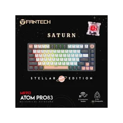 Tastatura mehanička Gaming Fantech MK913 RGB Atom PRO83 Wireless Saturn (RED switch)