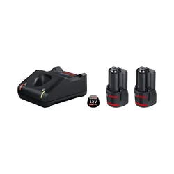 Bosch set 12V akumulatora - baterija 2 x GBA 12V 3,0Ah + punjač GAL 12V-40, 1600A019RD