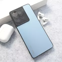 Maska AG Frosted za Motorola Edge 50 svetlo plava